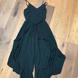 Black ruffled jumper